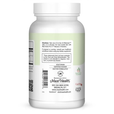 Maxi Health, Kosher CranMax Supreme, Cranberry - 120 Vegetarian Capsules