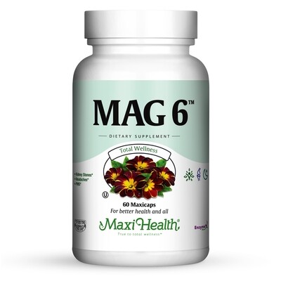 Maxi Health, Kosher Mag 6 - 60 Vegetarian Capsules