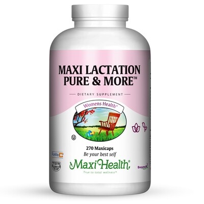 Maxi Health, Kosher Maxi Lactation Pure & More - 270 Vegetarian Capsules