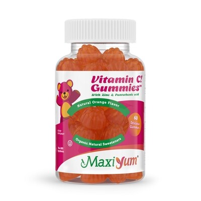 Maxi Health, Kosher MaxiYum, C Licious Gummies, Cherry Flavor - 60 Gummies