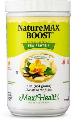 Maxi Health, Kosher NatureMAX Boost, Pea Protein Powder, Vanilla Flavor - 1 Lb.