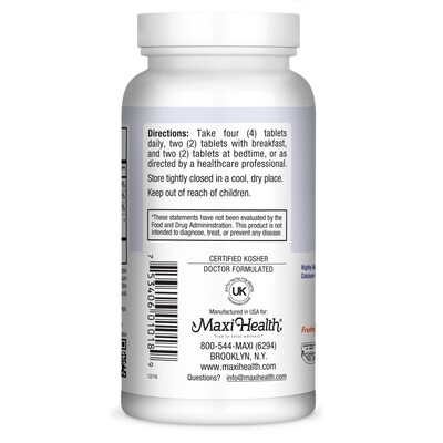 Maxi Health, Kosher Cal Max (Calcium, Vitamin D3, Magnesium and Boron) - 180 Tablets