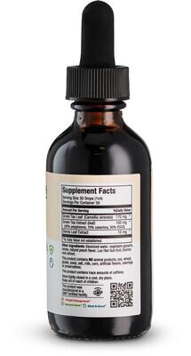 Maxi Health, Kosher Maxi Green Tea Concentrate, Liquid Peach Flavor - 2 fl. oz (59 mL)
