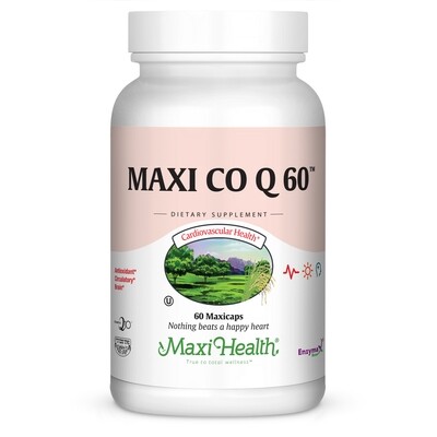 Maxi Health, Kosher Co Q 60 (Coenzyme Q10) - 60 Vegetarian Capsules