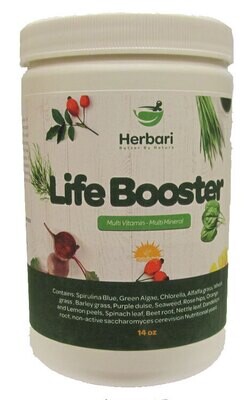 Herbari, Kosher Life Booster, Powder - 14 oz. (Aprox 396 grams)