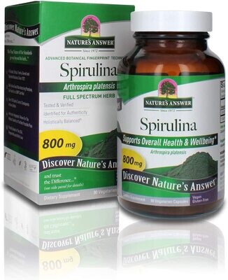 Natures Answer, Kosher  Spirulina 800mg - 90 Vegetarian Capsules
