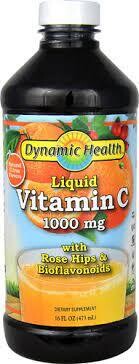 Dynamic Health, Kosher Vitamin C 1000mg with Rose Hips &amp; Bioflavonoids Liquid Citrus Flavor - 16 fl. oz.
