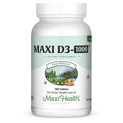 Maxi Health, Kosher Vitamin D3-1000 - 180 Tablets
