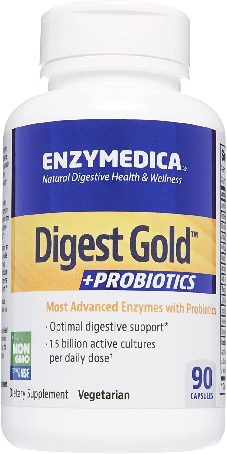Enzymedica, Kosher  Digest Gold + Probiotics - 90 Vegetarian Capsules
