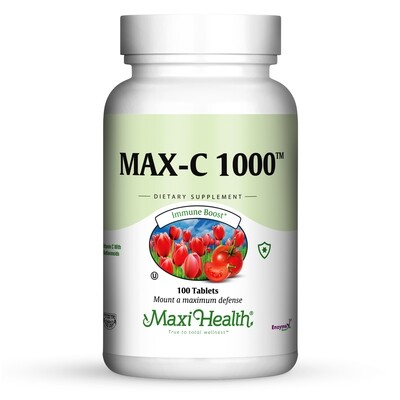 Maxi Health, Kosher Vitamin Max C 1000 - 100 Tablets
