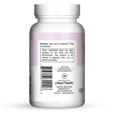 Maxi Health, Kosher Maxi Biotin 5000 - 120 Vegetarian Capsules