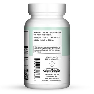 Maxi Health, Kosher MAXI D3 1000 (Vitamin D3 1000 IU) - 180 Liquid Gels
