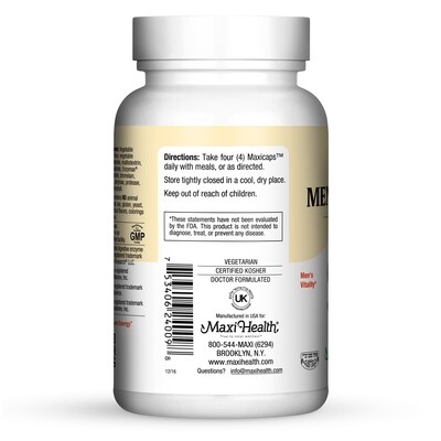 Maxi Health, Kosher Maxi Mens Formula - 90 Vegetarian Capsules