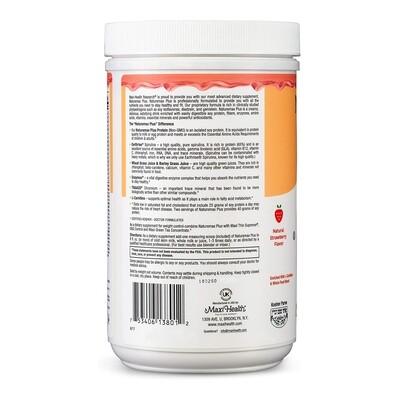 Maxi Health, Kosher NatureMAX Plus, Soy Protein Powder, Strawberry Flavor - 1 Lb.