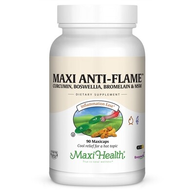 Maxi Health, Kosher Maxi Anti Flame - 90 Vegetarian Capsules
