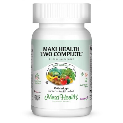 Maxi Health, Kosher Maxi Health Two Complete, Multi Vitamin & Mineral - 120 Vegetarian Capsules