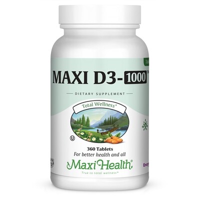Maxi Health, Kosher Vitamin D3-1000 - 360 Tablets