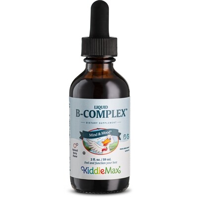 Maxi Health, Kosher KiddieMax, Liquid B Complex, Raspberry Favor - 2 Fl. oz. (59 ml)