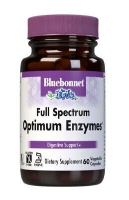 Bluebonnet, Kosher Optimum Enzymes - 60 Vegetarian Capsules