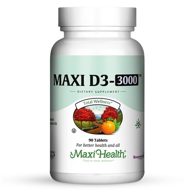 Maxi Health, Kosher Vitamin D3-3000 - 90 Tablets