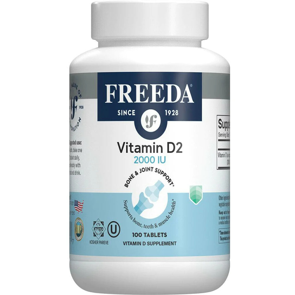 Freeda, Kosher Vitamin D2 2000 IU (50 mcg) - 100 Tiny Tablets