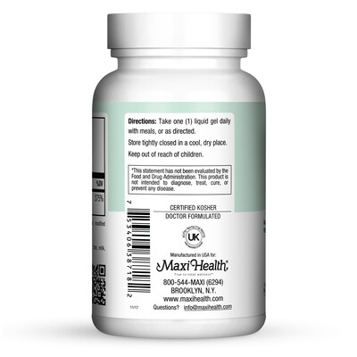 Maxi Health, Kosher MAXI D3 3000 (Vitamin D3 3000 IU) - 180 Liquid Gels