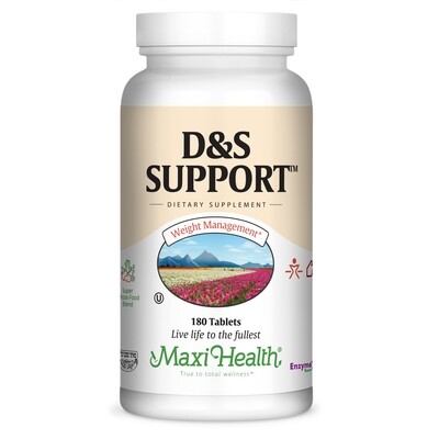 Maxi Health, Kosher D&amp;S (Diet &amp; Sugar) Support - 180 Tablets