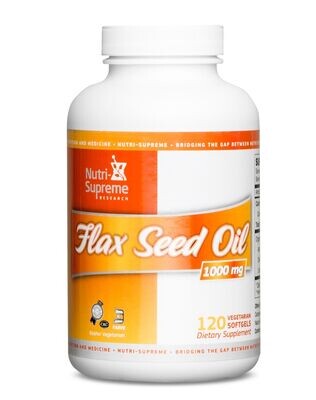 Nutri Supreme, Kosher Flax Seed Oil, 1000mg - 120 Softgels