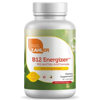 Zahlers, Kosher B12 Energizer, With Folic Acid, Cherry Flavor, Chewable - 90 Lozenges