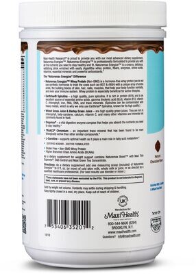 Maxi Health, Kosher NatureMAX ENERGIZE, Whey Protein Powder, Dairy Cholov Yisroel, Chocolate Flavor - 1.17 Lb.