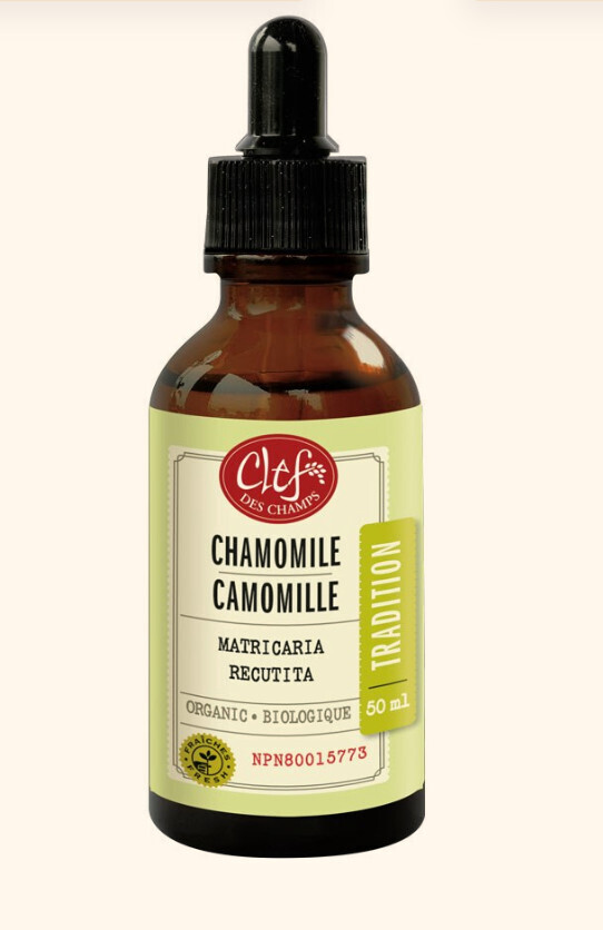 Clef Des Champs, Kosher Tradition CHAMOMILE Organic, Nerve &amp; Digestive Tonic, Liquid Tincture - 1.7 fl. oz (50 mL)
