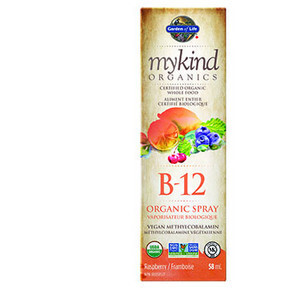 Garden of Life, MyKind Organics, Vitamin B12 Spray Raspberry Flavor - 2 oz (58 ml)