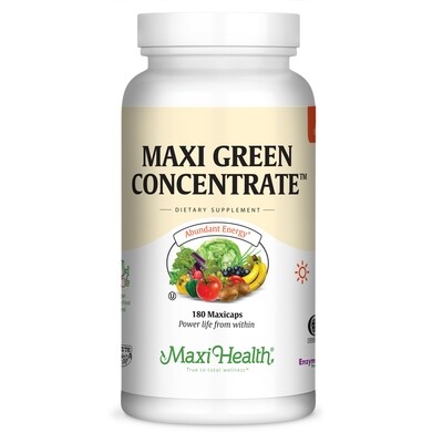Maxi Health, Kosher Maxi Green Concentrate - 180 Vegetarian Capsules