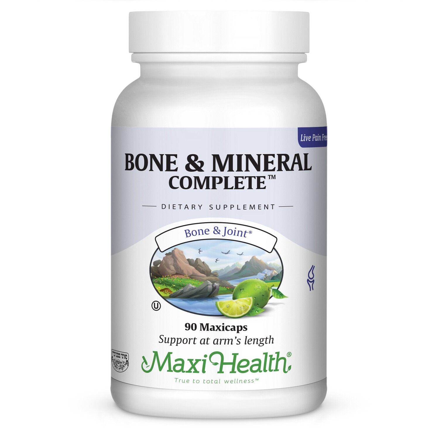 Maxi Health, Kosher Maxi Bone &amp; Mineral Complete - 90 Vegetarian Capsules