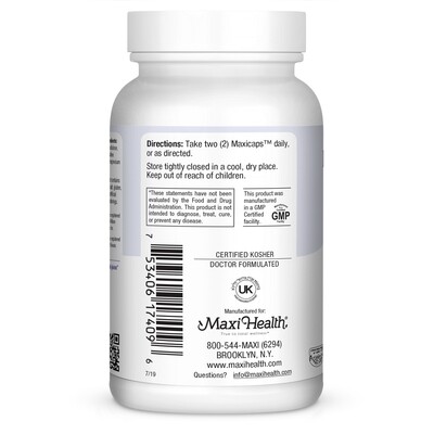 Maxi Health, Kosher Maxi Bone &amp; Mineral Complete - 90 Vegetarian Capsules