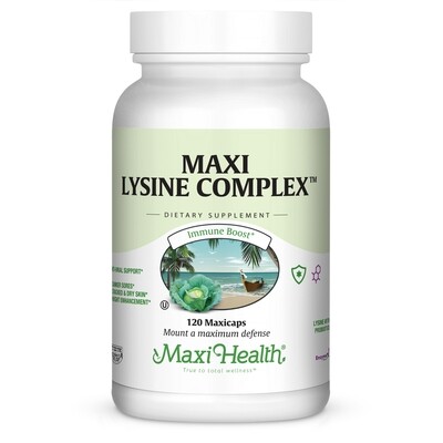 Maxi Health, Kosher Lysine Complex 500mg - 120 Vegetarian Capsules