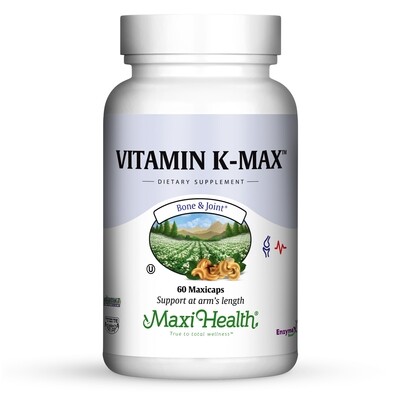 Maxi Health, Kosher Vitamin K-Max (Vitamin K2) - 60 Vegetarian Capsules