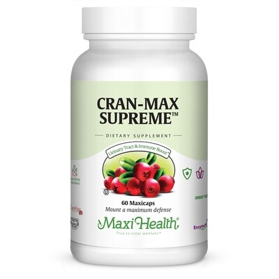 Maxi Health, Kosher CranMax Supreme, Cranberry - 60 Vegetarian Capsules