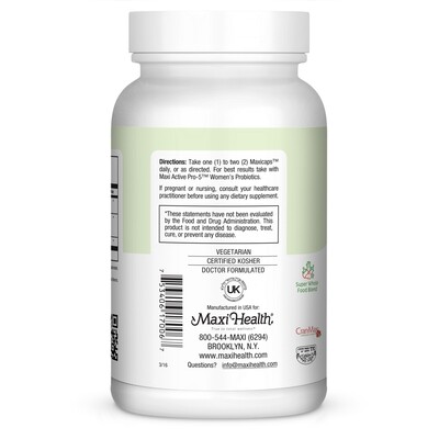 Maxi Health, Kosher CranMax Supreme, Cranberry - 60 Vegetarian Capsules