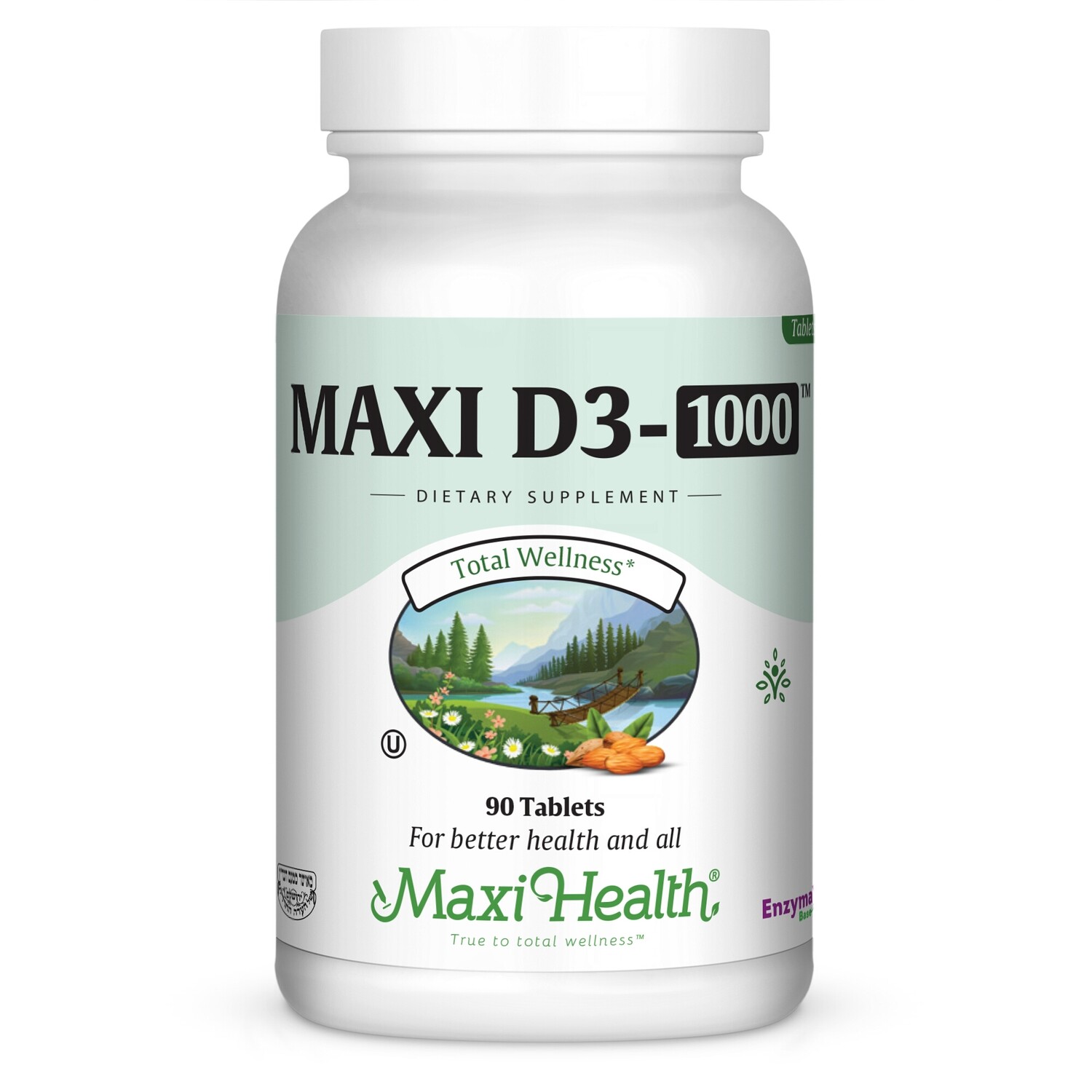 Maxi Health, Kosher Vitamin D3-1000 - 90 Tablets