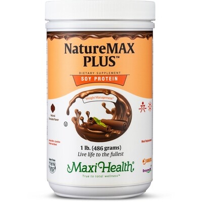 Maxi Health, Kosher NatureMAX Plus, Soy Protein Powder, Chocolate Flavor - 1 Lb.