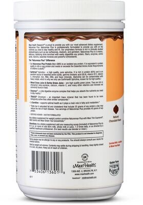 Maxi Health, Kosher NatureMAX Plus, Soy Protein Powder, Chocolate Flavor - 1 Lb.