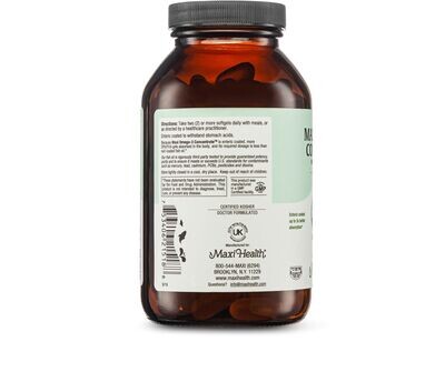 Maxi Health, Kosher Maxi Omega 3 Concentrate, Fish Oil - 180 Softgels
