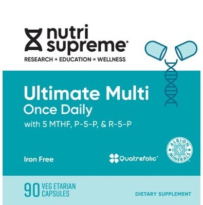 Nutri Supreme, Kosher Ultimate Multi Once Daily, Iron Free, With Folate - 90 Vegetarian Capsules #132