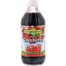 Dynamic Health, Kosher 100% Pure Cranberry Juice Concentrate, Liquid - 16 fl. oz.
