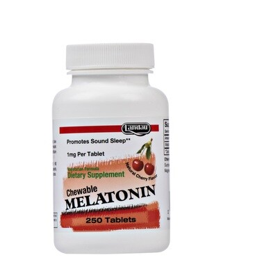 Landau, Kosher Chewable MELATONIN 1mg, Natural Cherry Flavor - 250 Tablets