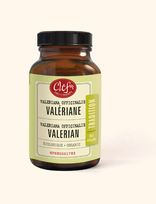 Clef Des Champs, Kosher Tradition VALERIAN Organic 400mg, Sleep Aid - 85 Vegetarian Capsules