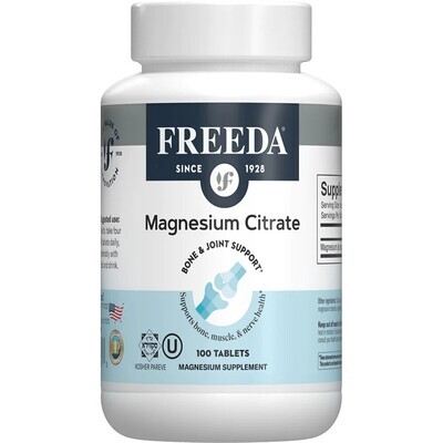 Freeda, Kosher Magnesium Citrate - 100 Tablets
