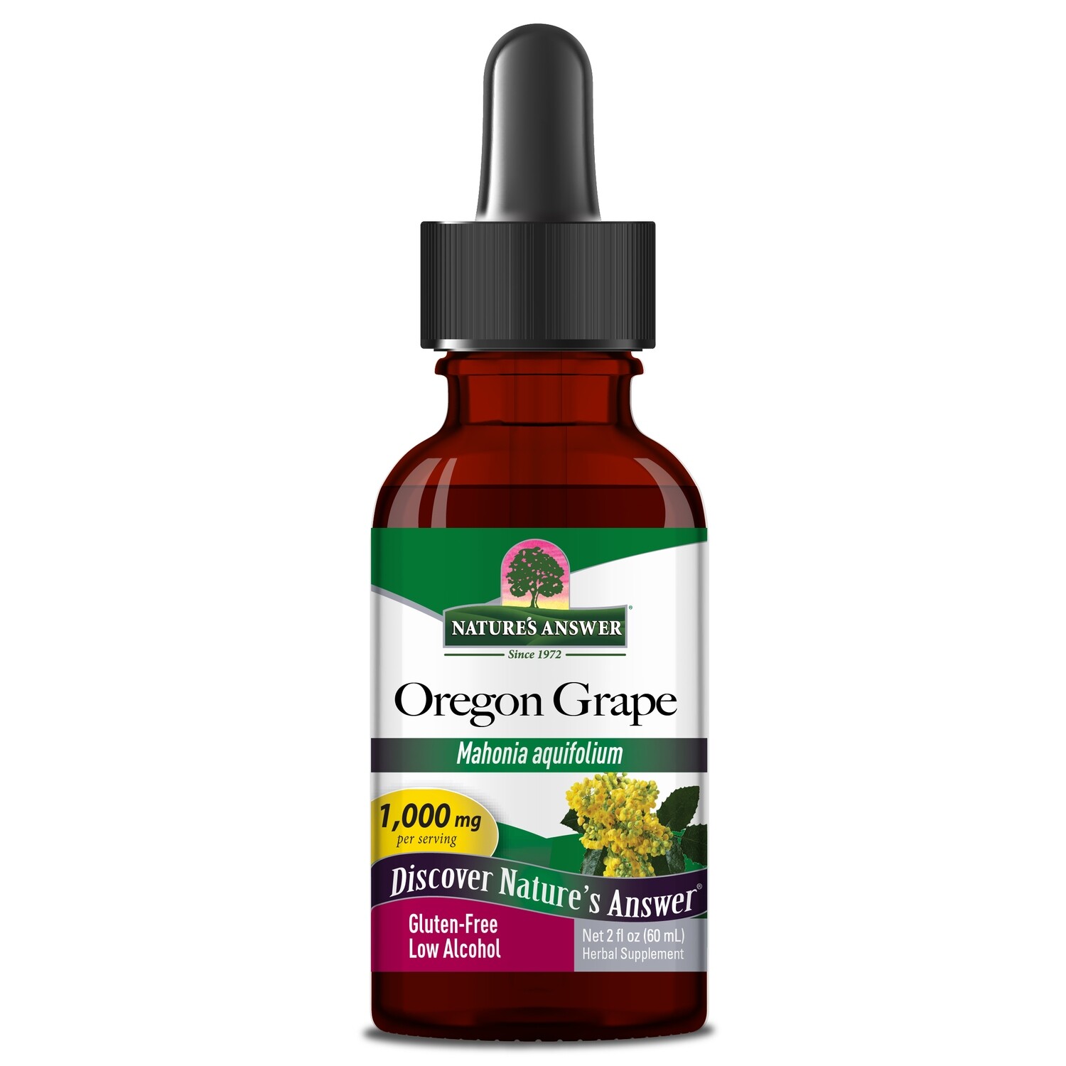 Natures Answer, Kosher  Oregon Grape Root 1000mg - 2oz.