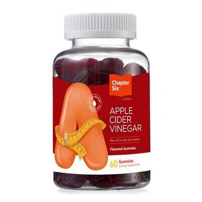 Chapter Six by Zahlers, Kosher Apple Cider Vinegar - 60 Gummies